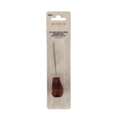 POINCON MANCHE BOIS POIRE 11CM BLISTER.