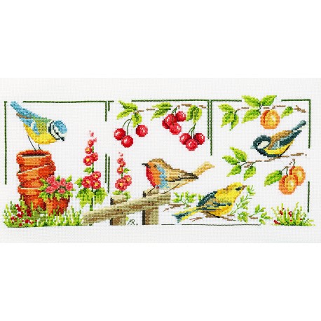 KIT PT DE CROIX & BROD 30X50 OISEAUX DE JARDIN