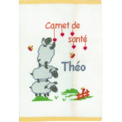 CARNET DE SANTE  3 MOUTONS 16X24