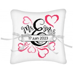 COUSSIN MARIAGE CURS 20X20