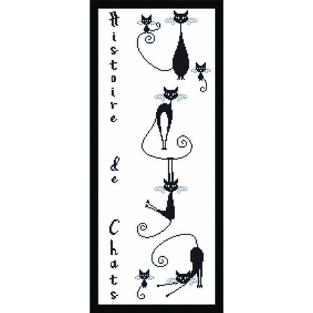 TABLEAU HISTOIRE DE CHATS 25X50