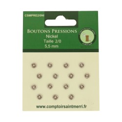 BOUTONS PRESSIONS 6,5MM