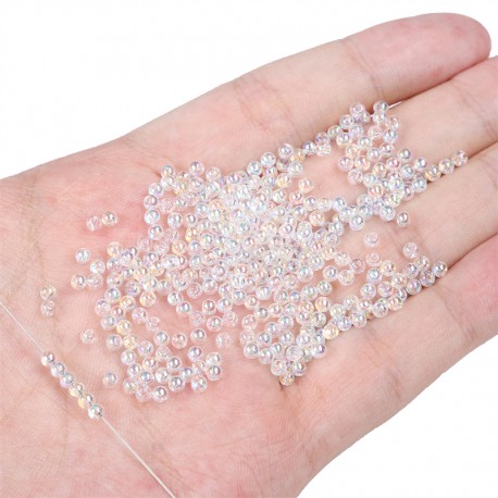 PERLES EN VERRE CRISTAL 50PCS/SAC