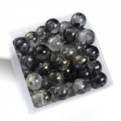 PERLES EN VERRE RONDES 8MM 50PCS/SAC