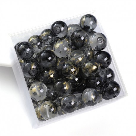 PERLES EN VERRE RONDES 8MM 50PCS/SAC