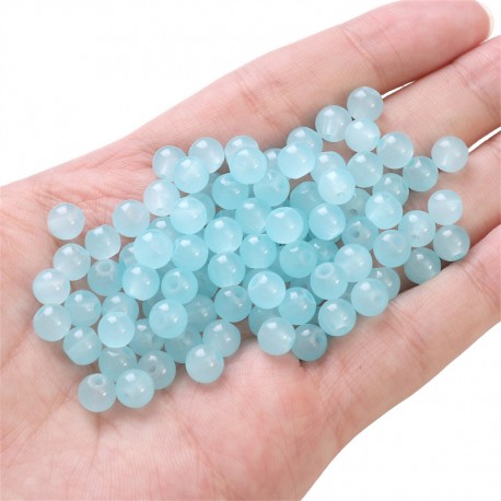 PERLES EN VERRE RONDES 6MM 50PCS/SAC