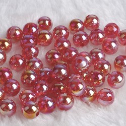 PERLES RONDES ACRYLIQUES 8MM 50PCS/SAC