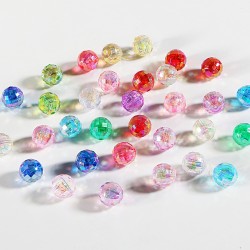 PERLES RONDES ACRYLIQUES 10MM 50PCS/SAC