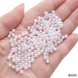 PERLES ACRYLIQUES 4MM 1000PCS/SAC