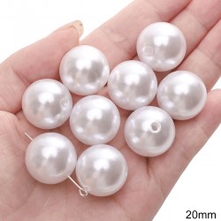 PERLES ACRYLIQUES 20MM 10PCS/SAC