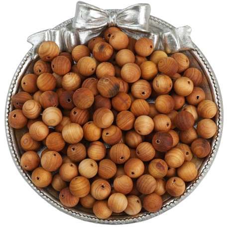 PERLES EN BOIS 8MM 50PCS/SAC