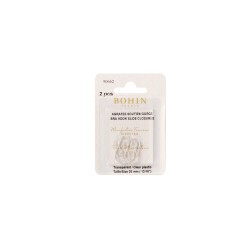 AGRAFES SOUTIEN GORGE TRANSP. 20MM BLISTER 2PCS