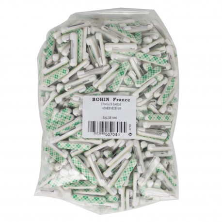 EPINGLE BADGE AUTO ADHESIVE 30MM 1000PCS