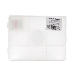 BOITE RANGE FIL PLASTIQUE AVEC 25 CARTONETTES