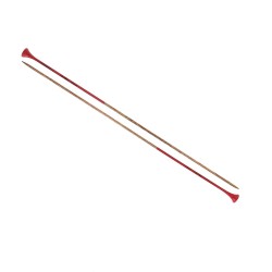 AIGUILLE TRICOT BOIS COULEUR 40CM - 3,5MM