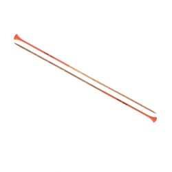 AIGUILLE TRICOT BOIS COULEUR 40CM - 4MM