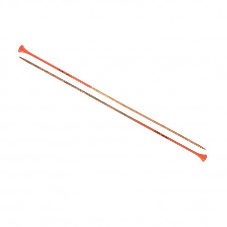 AIGUILLE TRICOT BOIS COULEUR 40CM - 4MM