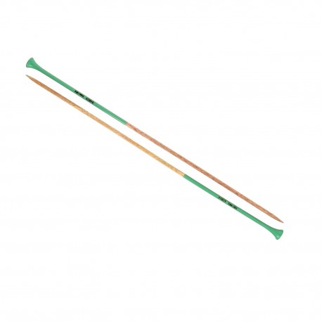 AIGUILLE TRICOT BOIS COULEUR 40CM - 5MM