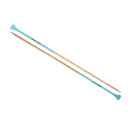 AIGUILLE TRICOT BOIS COULEUR 40CM