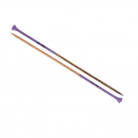 AIGUILLE TRICOT BOIS COULEUR 40CM - 7MM