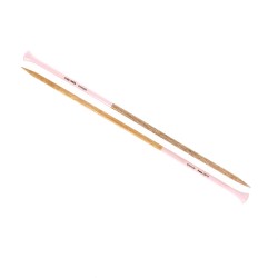 AIGUILLE TRICOT BOIS COULEUR 40CM - 8MM