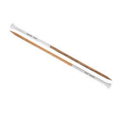AIGUILLE TRICOT BOIS COULEUR 40CM - 9MM