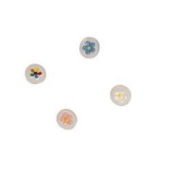 BOUTON PLASTIQUE FLEUR 16MM