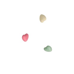 BOUTON PLASTIQUE COEUR 12MM