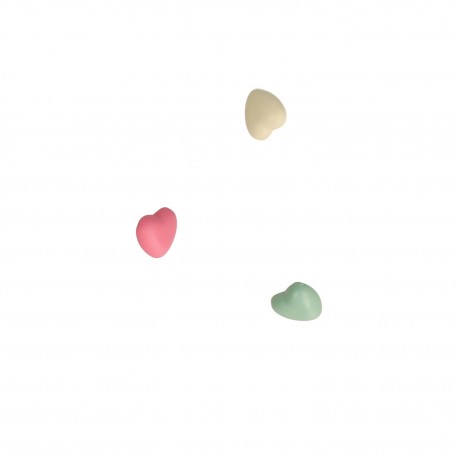 BOUTON PLASTIQUE COEUR 12MM