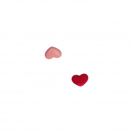 BOUTON PLASTIQUE COEUR 17MM