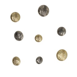 BOUTON PLEIN ALLIAGE 15MM