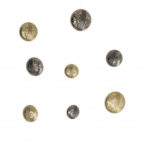 BOUTON PLEIN ALLIAGE 15MM