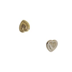BOUTON COEUR METAL 12MM