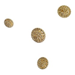 BOUTON PLAT METAL 15MM