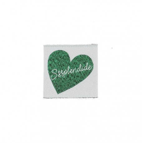 ETIQUETTES A COUDRE CARRE 3,5CM PRE-PLIEES X5