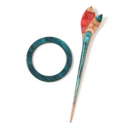 SHAWL PINS FLORA SYMFONIE AVEC BROCHE