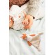 DOUDOU FLUFFY ET VELOURS 22X25CM