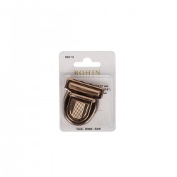 [98513] FERMOIR CARTABLE 27MM DORÉ BLIST 1
