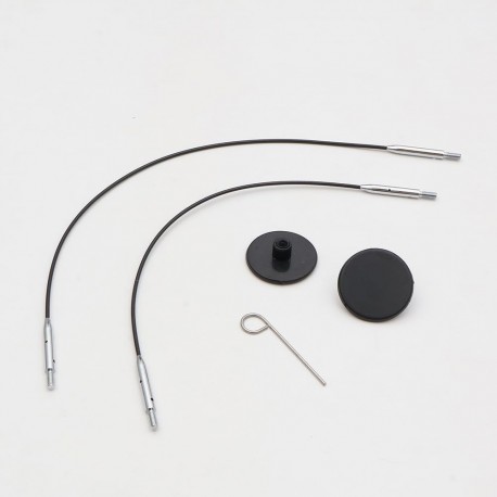 2 CABLES MINI AIGUILLES INTERCHANGEABLES-13&17CM
