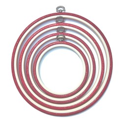 TAMBOUR ROND FLEXI HOOP 10MM - DIAMETRE 17CM