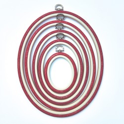 TAMBOUR OVALE FLEXI HOOP 10MM - 8,5X10,5CM