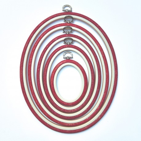 TAMBOUR OVALE FLEXI HOOP 10MM - 18X23CM