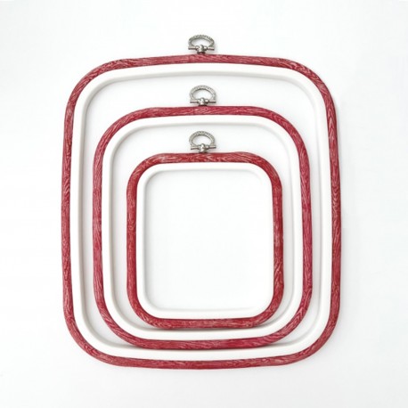 TAMBOUR CARRE FLEXI HOOP 10MM - 23X25CM