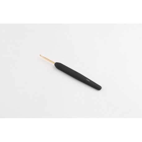 CROCHET OR SIMPLE MANCHE SOFT NOIR 2,5 MM