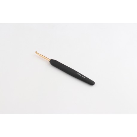 CROCHET OR SIMPLE MANCHE SOFT NOIR 4 MM