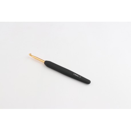 CROCHET OR SIMPLE MANCHE SOFT NOIR 4,5 MM