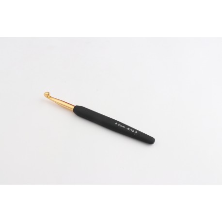 CROCHET OR SIMPLE MANCHE SOFT NOIR 6,5 MM