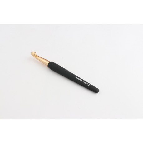 CROCHET OR SIMPLE MANCHE SOFT NOIR 9 MM