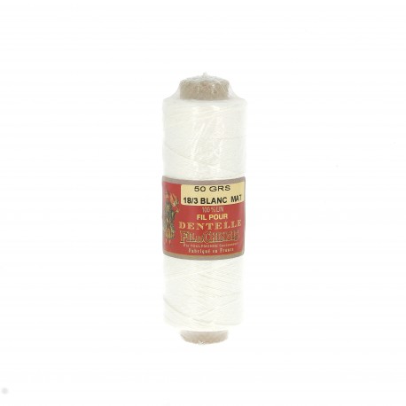 FILS DE LIN MAT POUR DENTELLE 300M *6FUSETTES 18/3