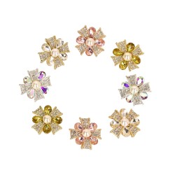 BOUTON FLEUR 30MM